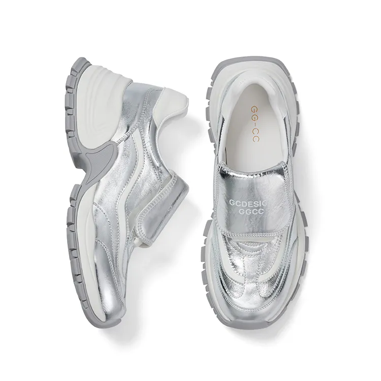 GG CC Sports Casual Anti Slip Wear Resistant Low Top Fashion Platform Chunky Sneakers Women's-7