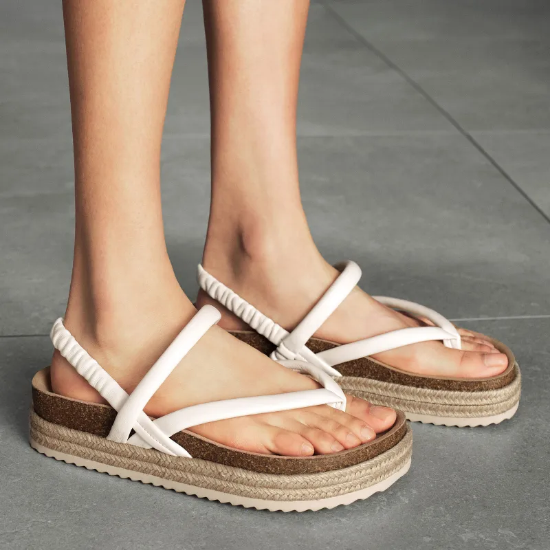 GG CC Woven Beach Sandals 4cm Women's-14