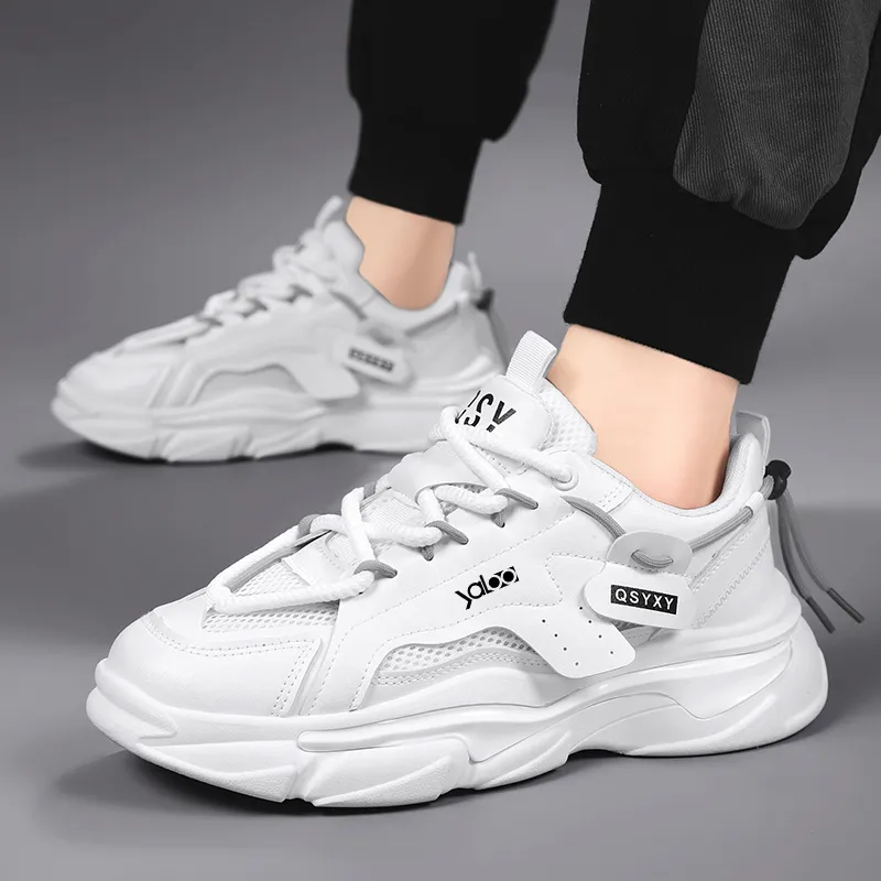 Yalu Preferred Slip Resistant, Abrasion Resistant, Breathable, Lightweight Low Top Chunky Sneakers Men's-18
