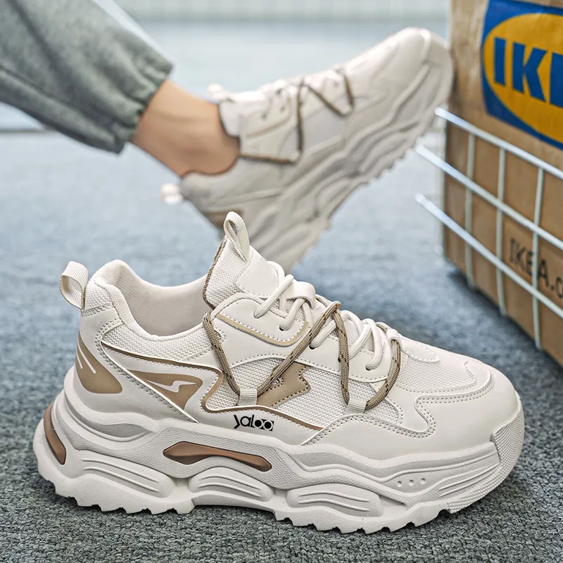 Yalu Preferred Slip Resistant, Abrasion Resistant, Breathable Low Top Chunky Sneakers Men's-8