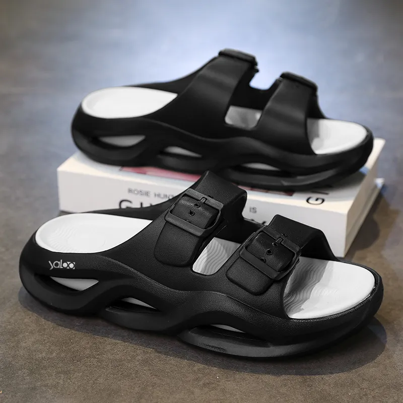 Yalu Preferred EVA Cut Out Slip Resistant Cushioning Slide Slippers Men's-6