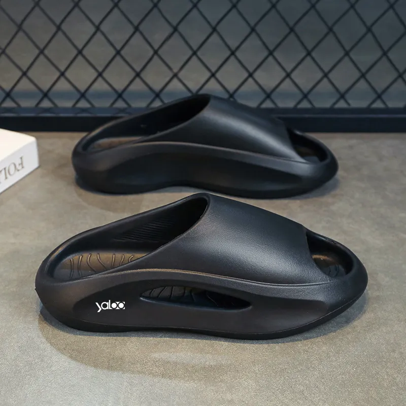 Yalu Preferred EVA Cut Out Slip Resistant Odor Resistant Abrasion Resistant Slide Slippers Unisex-8