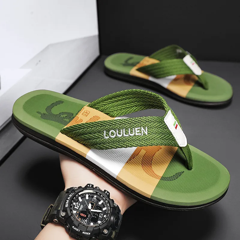 Yalu Preferred Stitching Flip Flops Men's-10