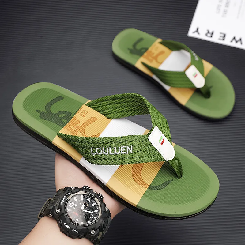 Yalu Preferred Stitching Flip Flops Men's-11