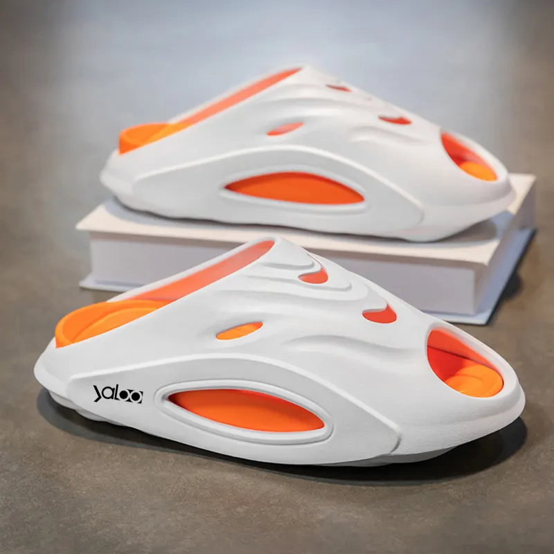 Yalu Preferred EVA Cut Out Slip Resistant Odor Resistant Abrasion Resistant Slide Slippers Unisex-3