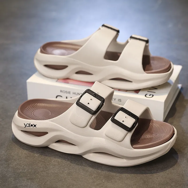 Yalu Preferred EVA Cut Out Slip Resistant Cushioning Slide Slippers Men's-2