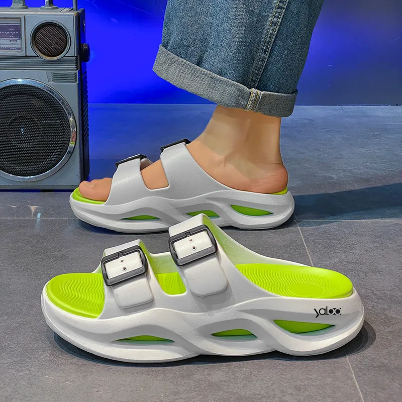 Yalu Preferred EVA Cut Out Slip Resistant Cushioning Slide Slippers Men's-9