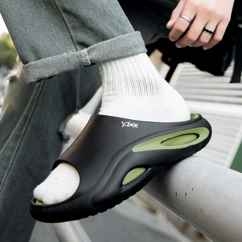 Yalu Preferred EVA Slip Resistant Abrasion Resistant Slide Slippers Men's-5