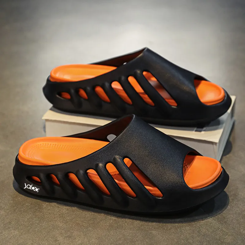 Yalu Preferred EVA Cut Out Slip Resistant Odor Resistant Abrasion Resistant Slide Slippers Men's-8