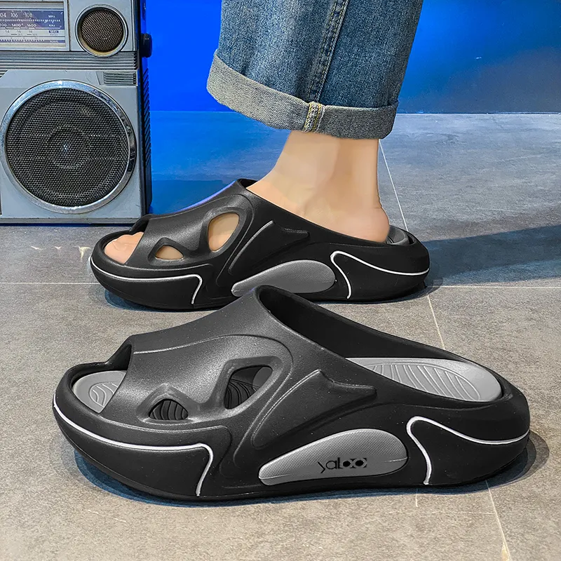 Yalu Preferred Composite Sole EVA Slip Resistant Abrasion Resistant Slide Slippers Men's-6