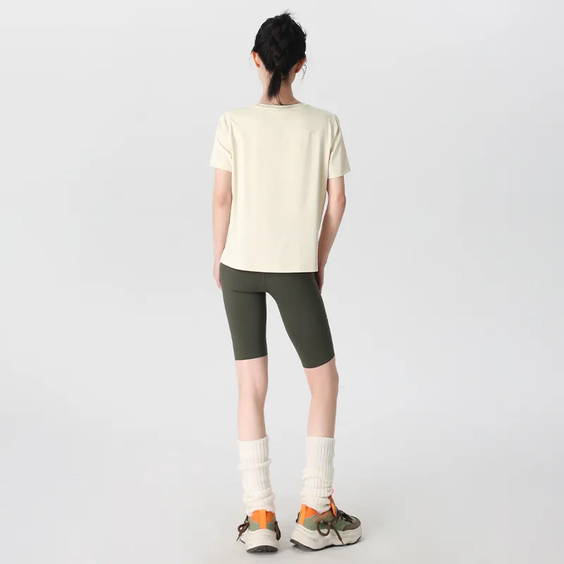AWAO T-Shirt Women's Cream Yellow-2