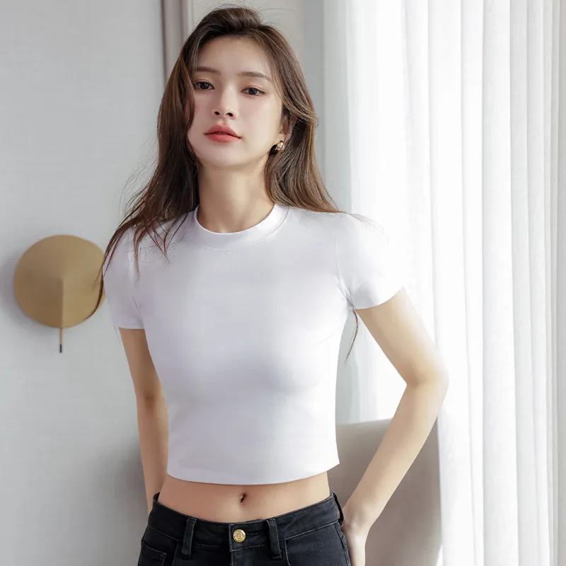 AWAO Set in Sleeve T Shirt Women's Black-6