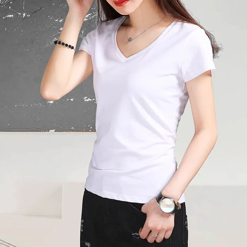 AWAO Set in Sleeve T Shirt Women's Black-8