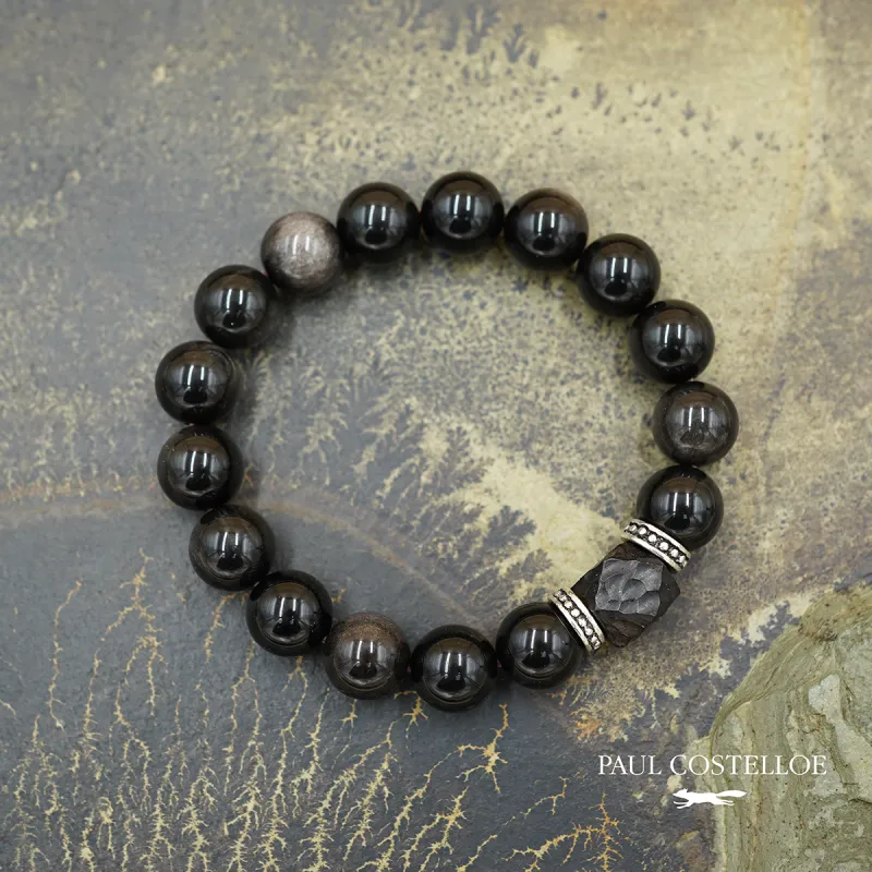 PAUL COSTELLOE Obsidian Bracelets Unisex-1