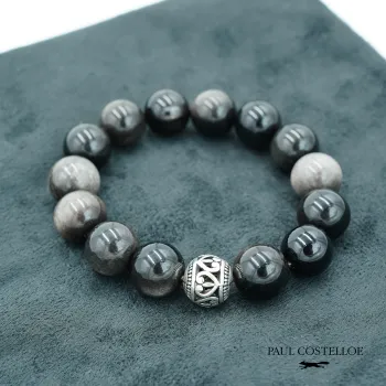 PAUL COSTELLOE Obsidian Jade Bracelets Unisex