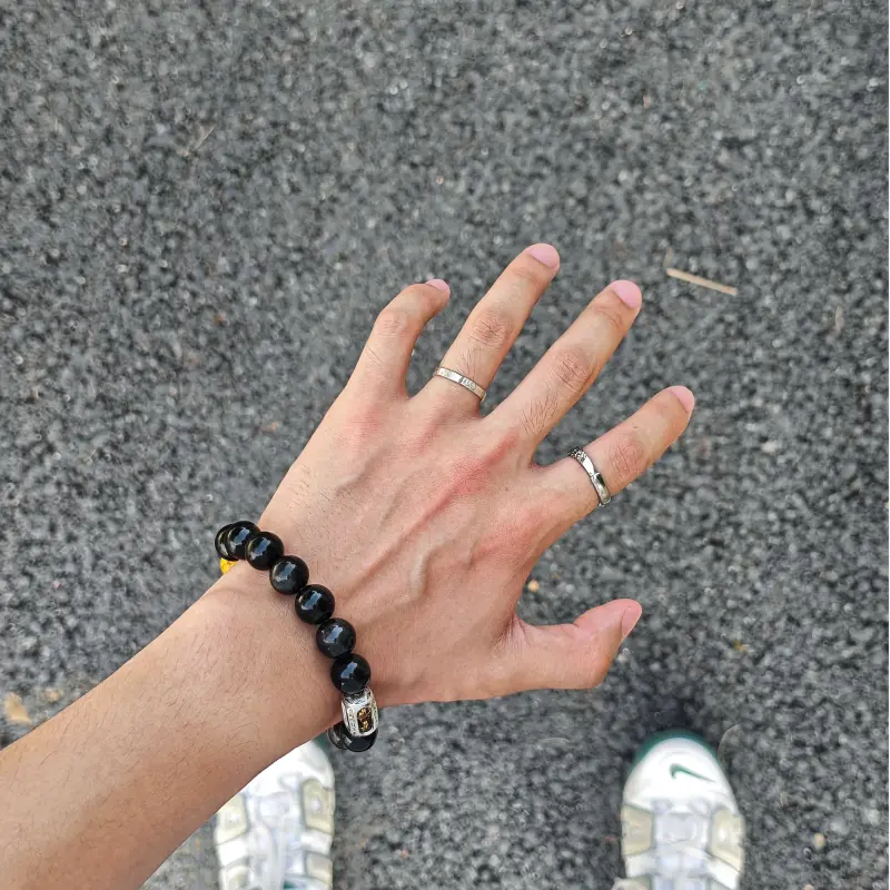 PAUL COSTELLOE Obsidian Bracelets Unisex-6