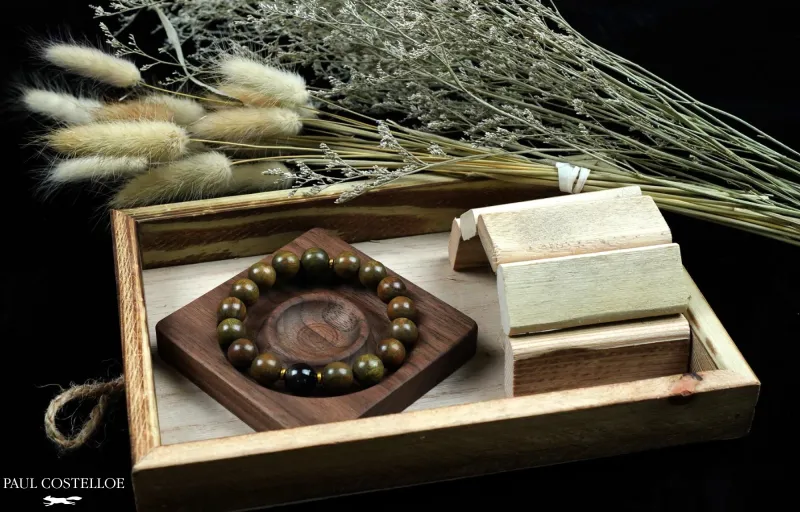 PAUL COSTELLOE Green Sandalwood Bracelets Unisex-3