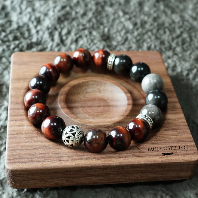 PAUL COSTELLOE Obsidian Bracelets Unisex-1