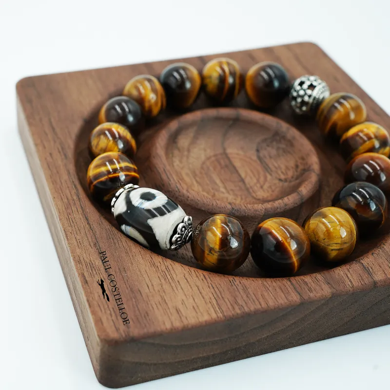 PAUL COSTELLOE Tiger's Eye Stone Bracelets Unisex-3