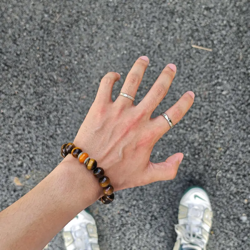 PAUL COSTELLOE Tiger's Eye Stone Bracelets Unisex-6