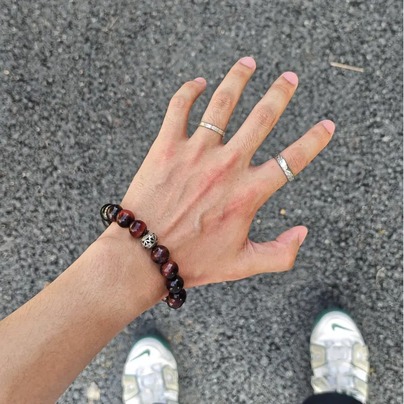PAUL COSTELLOE Obsidian Bracelets Unisex-5