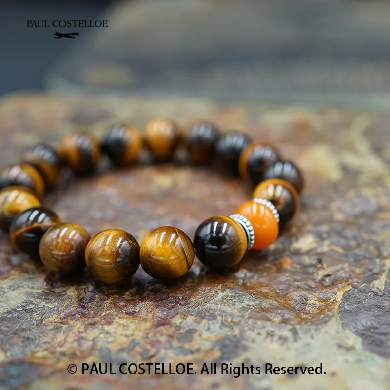 PAUL COSTELLOE Tiger's Eye Stone Bracelets Unisex-4