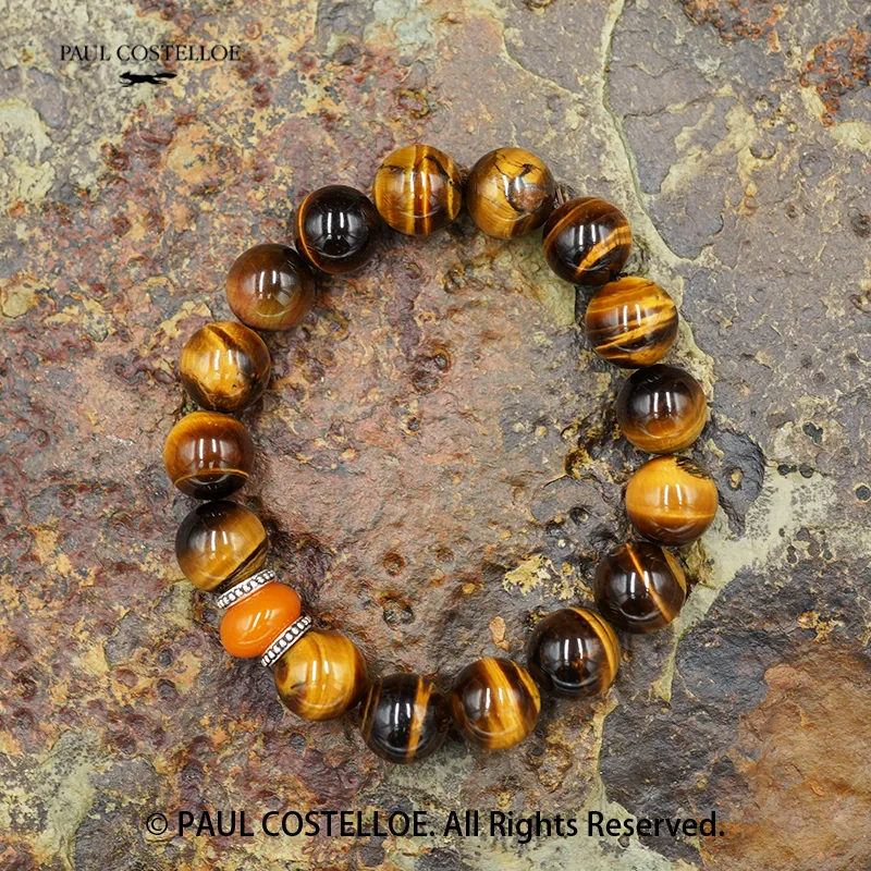PAUL COSTELLOE Tiger's Eye Stone Bracelets Unisex-5