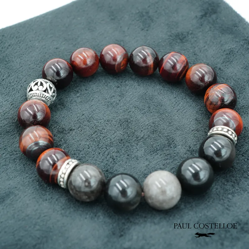 PAUL COSTELLOE Obsidian Bracelets Unisex-4