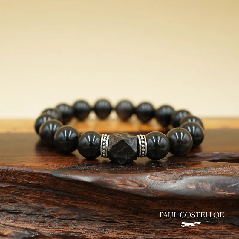 PAUL COSTELLOE Obsidian Bracelets Unisex-2