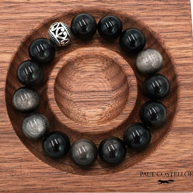 PAUL COSTELLOE Obsidian Jade Bracelets Unisex-4