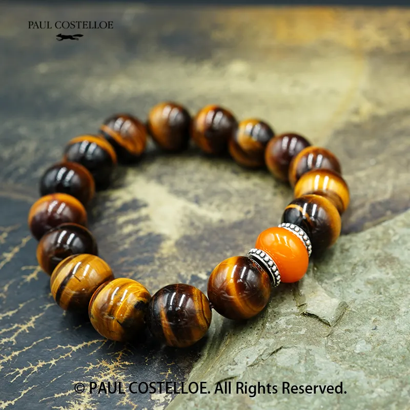 PAUL COSTELLOE Tiger's Eye Stone Bracelets Unisex-3