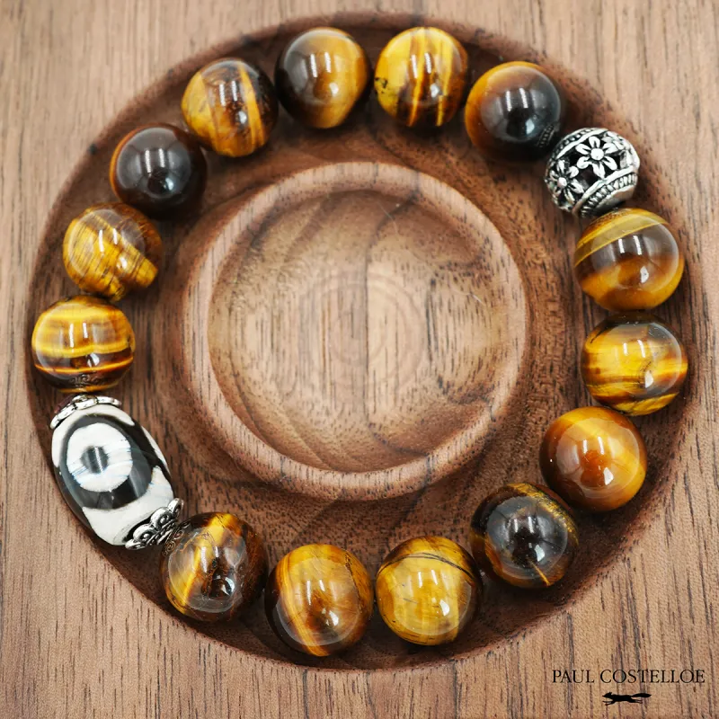 PAUL COSTELLOE Tiger's Eye Stone Bracelets Unisex-2