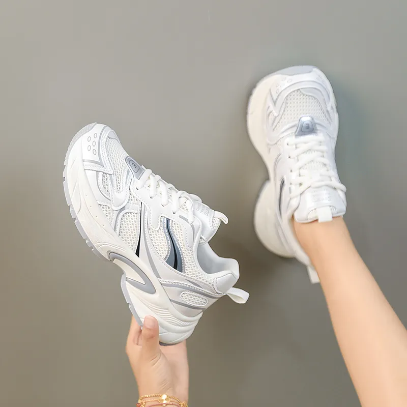 ROBINHOOD Cushioning, Slip Resistant, Abrasion Resistant, Coverage, Support Low Top Chunky Sneakers Women's-5