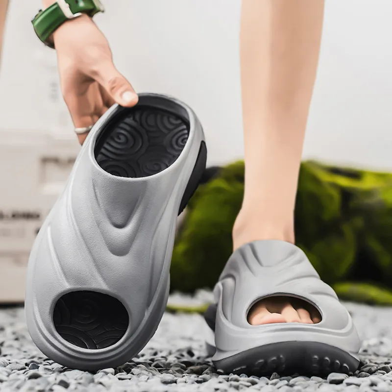 ROBINHOOD Quiet Slip Resistant Abrasion Resistant Quick Dry Cushioning Slide Slippers Unisex-13
