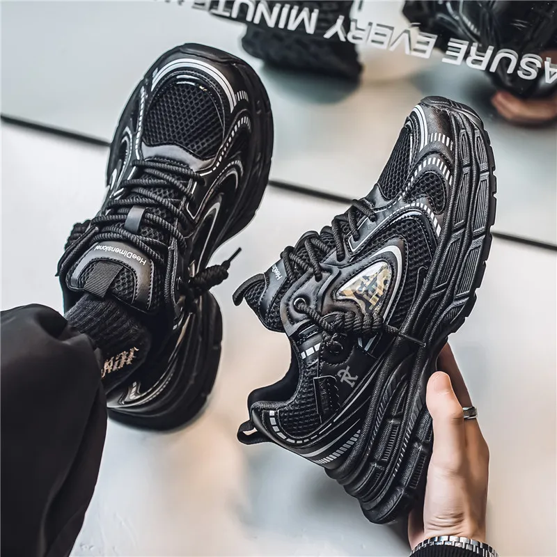 ROBINHOOD Cushioning, Slip Resistant, Abrasion Resistant, Support, Impact Resistant Low Top Chunky Sneakers Men's Box-2