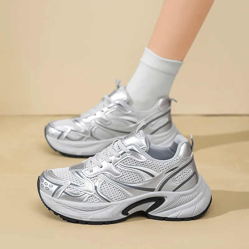 ROBINHOOD Cushioning, Slip Resistant, Abrasion Resistant, Coverage, Support Low Top Chunky Sneakers Women's-10