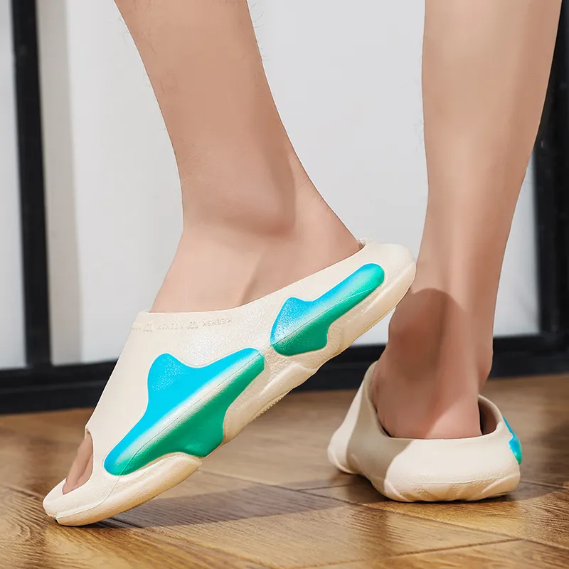 ROBINHOOD Quiet Slip Resistant Abrasion Resistant Quick Dry Cushioning Slide Slippers Unisex-4