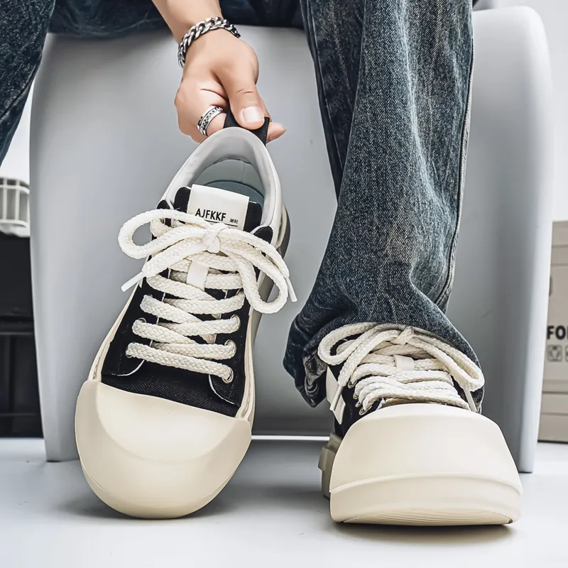 ROBINHOOD Coverage Slip Resistant Cushioning Impact Resistance Abrasion Resistant Low Top Skateboard Shoes Men's-4