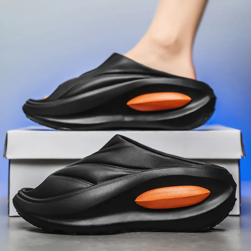 ROBINHOOD Quiet Slip Resistant Abrasion Resistant Quick Dry Cushioning Slide Slippers Unisex-9