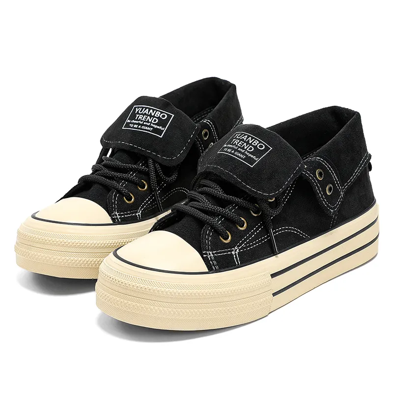 ROBINHOOD Anti Slip And Wear Resistant Lightweight Height Increasing High Top Canvas Shoes Unisex Box-1