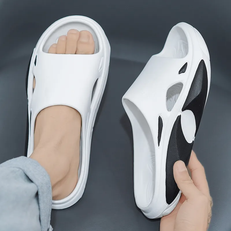 ROBINHOOD Quiet Slip Resistant Odor Resistant Abrasion Resistant Quick Dry Cushioning Slide Slippers Men's-2