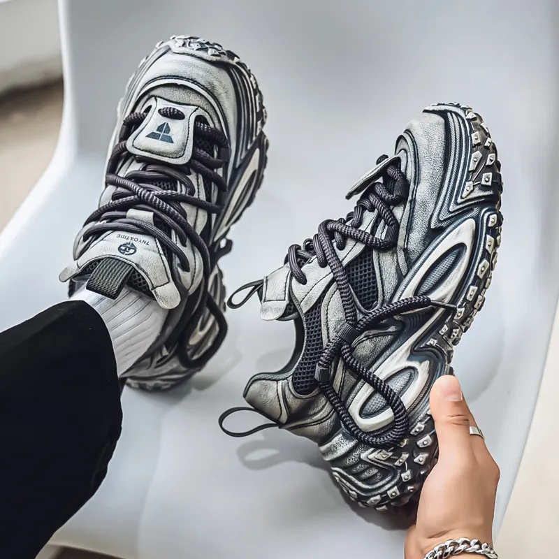 ROBINHOOD Cushioning, Slip Resistant, Abrasion Resistant Support Low Top Chunky Sneakers Men's-20