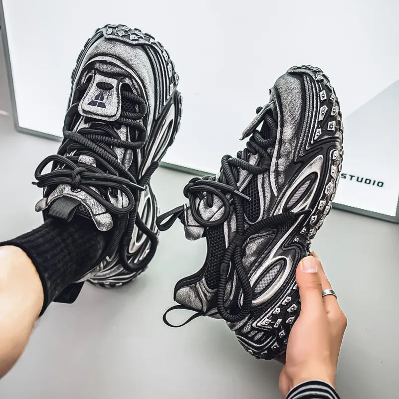 ROBINHOOD Cushioning, Slip Resistant, Abrasion Resistant Support Low Top Chunky Sneakers Men's-13