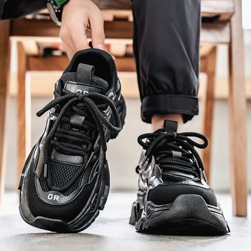 ROBINHOOD Cushioning, Slip Resistant, Abrasion Resistant, Coverage, Impact Resistant Low Top Chunky Sneakers Men's-11
