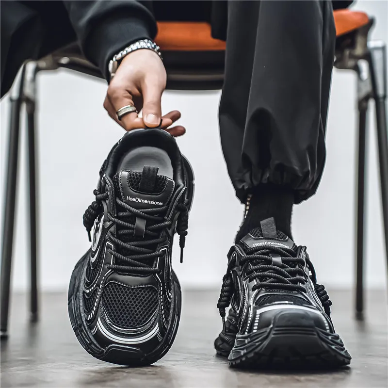 ROBINHOOD Cushioning, Slip Resistant, Abrasion Resistant, Support, Impact Resistant Low Top Chunky Sneakers Men's Box-3