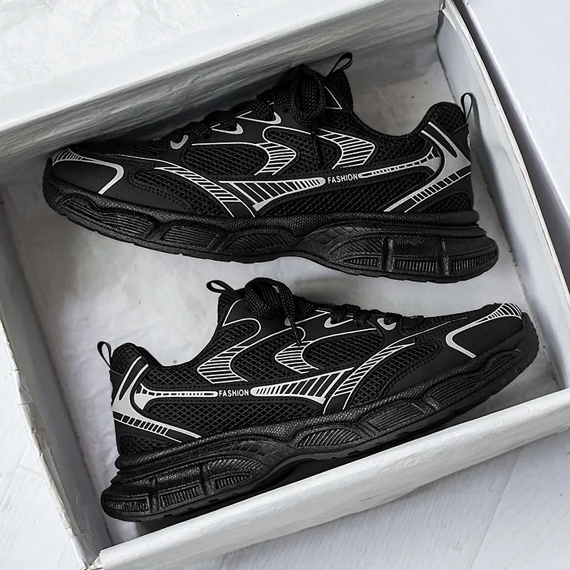 ROBINHOOD Cushioning, Slip Resistant, Abrasion Resistant, Coverage, Support Low Top Chunky Sneakers Men's-7