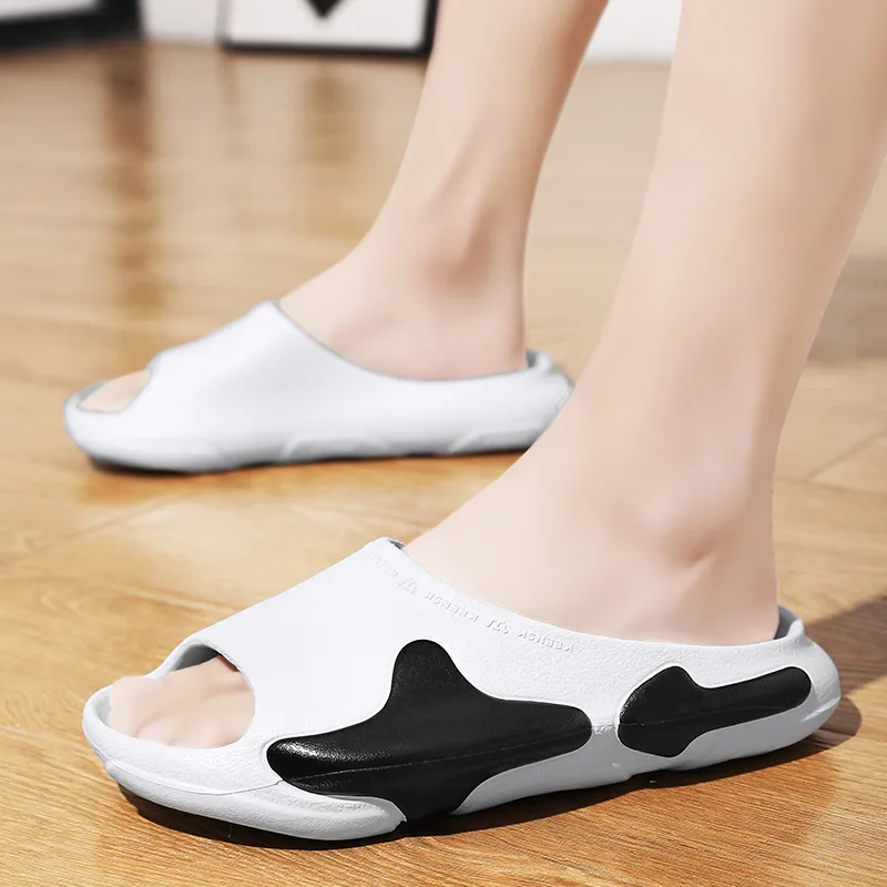 ROBINHOOD Quiet Slip Resistant Abrasion Resistant Quick Dry Cushioning Slide Slippers Unisex-3