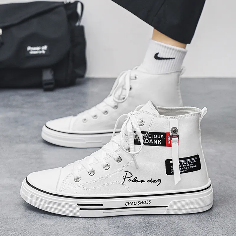ROBINHOOD Anti-Slip And Wear-Resistant Height Increasing High-Top Canvas Shoes Men's-9
