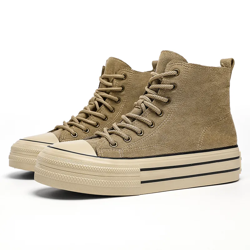 ROBINHOOD Anti Slip And Wear Resistant Lightweight Height Increasing High Top Canvas Shoes Unisex Box-15