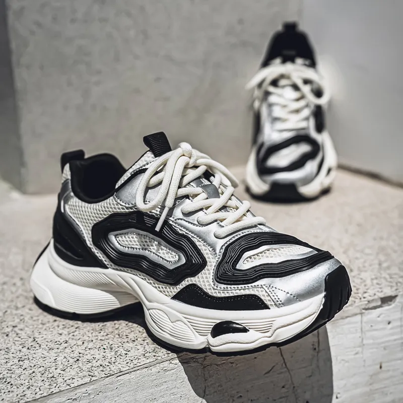 ROBINHOOD Cushioning, Slip Resistant, Abrasion Resistant, Coverage, Support Low Top Chunky Sneakers Men's-10